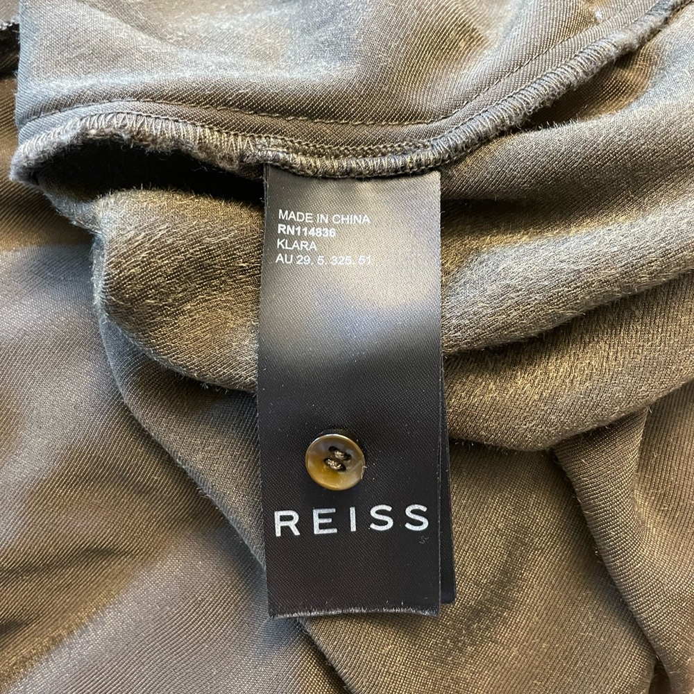 REISS KLARA VELVET PLUNGE MAXI DRESS - Picture 13 of 16